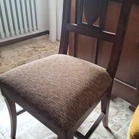 Sedie  in legno con imbottitura