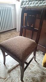 Sedie  in legno con imbottitura