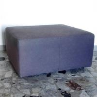 Pouf azzurro tessuto Divani&Divani