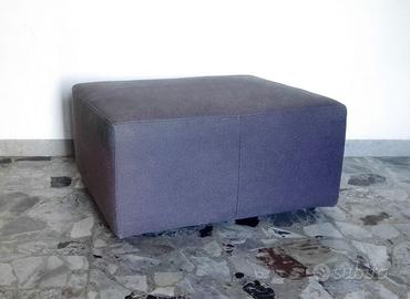 Pouf azzurro tessuto Divani&Divani