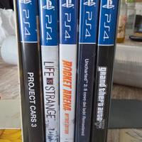STOCK34 GIOCHI PS4 5 GIOCHI