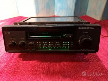 Autoradio d'epoca AUTOVOX AX-820 + fascia per auto