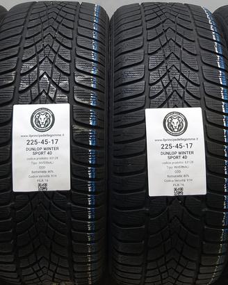 4 GOMME 225 45 17 DUNLOP A63128