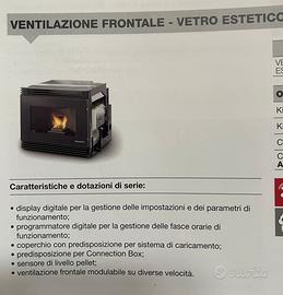 Caminetto a pellet 11,8 kw Palazzetti