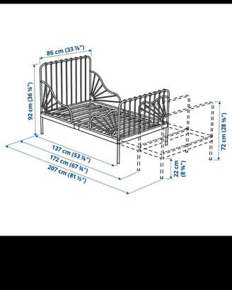 Letto Bambino/Ragazzo Allungabile IKEA MINNEN