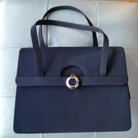 Borsa blu in raso, da cerimonia