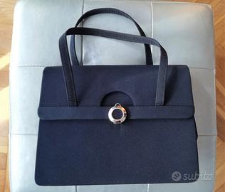 Borsa blu in raso, da cerimonia