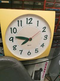 Orologio Guzzini Break Time Giallo Vintage Anni 80