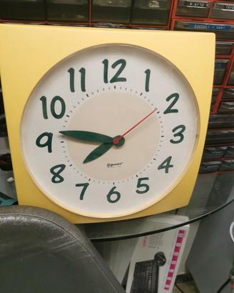 Orologio Guzzini Break Time Giallo Vintage Anni 80