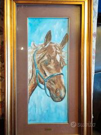 quadro olio su tela cavallo by Attilio Vailati '82