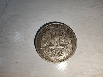 STATI UNITI 1 DOLLARO 1865 LIBERTY STUPENDO FALSO