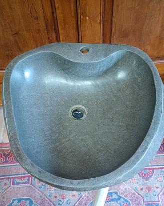 Lavandino in pietra a forma di cuore - nuovo