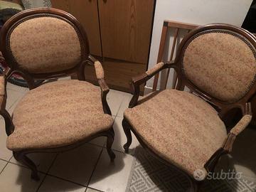 2 poltroncine antiche