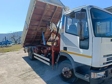 Iveco Eurocargo 100 E18 con gru e ribaltabile 
