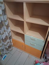 libreria + scrivania 
