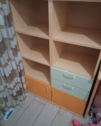 libreria + scrivania 