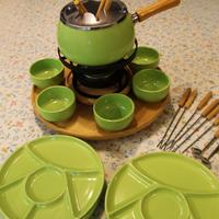 Set Fonduta Brandani nuovo 28 pz c/piatto girevole