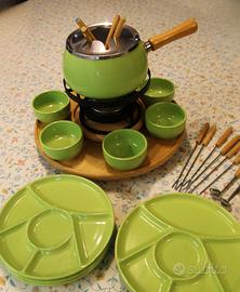 Set Fonduta Brandani nuovo 28 pz c/piatto girevole