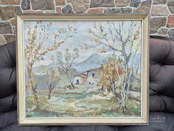 Dipinto Paesaggio Autunnale Dino Rossi 1959