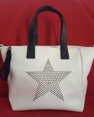 Borsa con stella e tracolla 