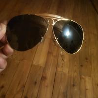 Ray-ban aviator prima serie 1st 10k placcato oro