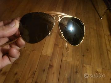 Ray-ban aviator prima serie 1st 10k placcato oro