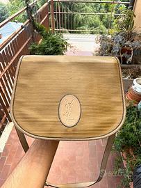 Yves Saint Laurent Borsa a tracolla in Tela