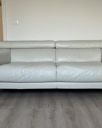 Divano  bianco in pelle - Divani e Divani