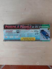 Pompa a Pedale LAMPA con Manometro Alta Pressione