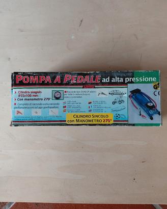 Pompa a Pedale LAMPA con Manometro Alta Pressione