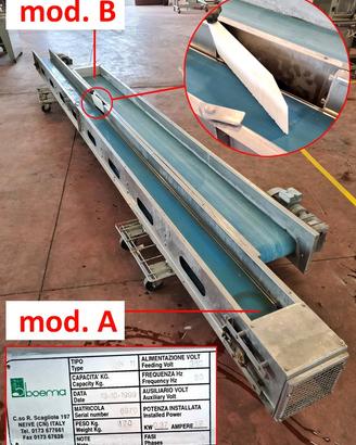 Nastro lungo per alimenti usato