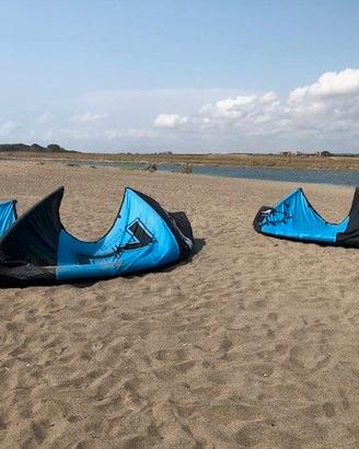 Attrezzatura kite completa in blocco