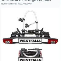 Westfalia portabici con gancio traino