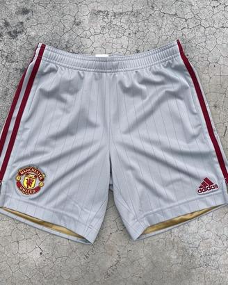 pantaloncini Adidas Manchester United away bianchi