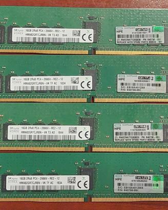 RAM 16 GB PC4 per Server
