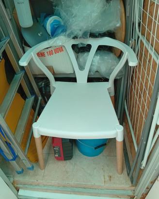 Sedie Sklum in polipropilene e gambe in legno