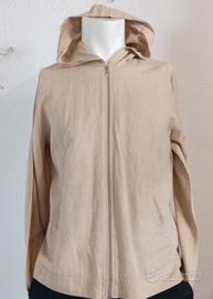 Felpa vintage con cappuccio misto lino - tg. L
