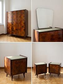 Camera da letto vintage anne 50/60 finitura lucida