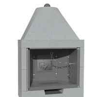 Caminetto prefabbricato a legna M100TGH