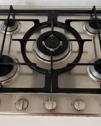 Piano cottura in acciaio Miele a gas 5 fuochi