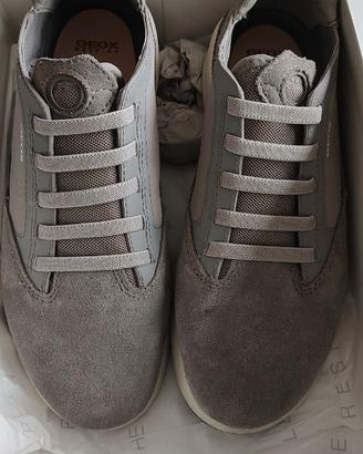 Sneakers Geox Aeranter 37 grigie scamosciate