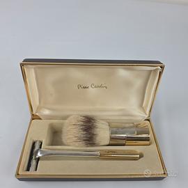 set da barba pennello rasoio Pierre Cardin vintage