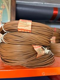4 matasse cavo elettrico 1 mm marrone