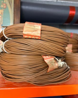 4 matasse cavo elettrico 1 mm marrone