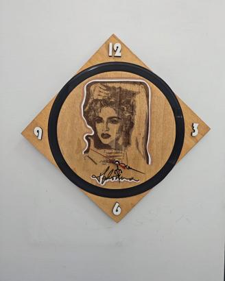 MADONNA - OROLOGIO PARETE IN LEGNO