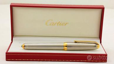 CARTIER penna stilografica Louis Cartier acciaio