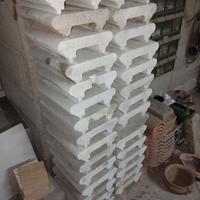 coprimuro in cemento bombato con gocciolatoio