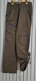 Pantalone cargo donna, Motivi, color cachi, tg 38