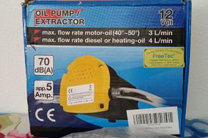 Pompa aspirazione olio e gasolio elettrica 12V