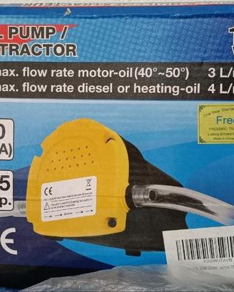 Pompa aspirazione olio e gasolio elettrica 12V